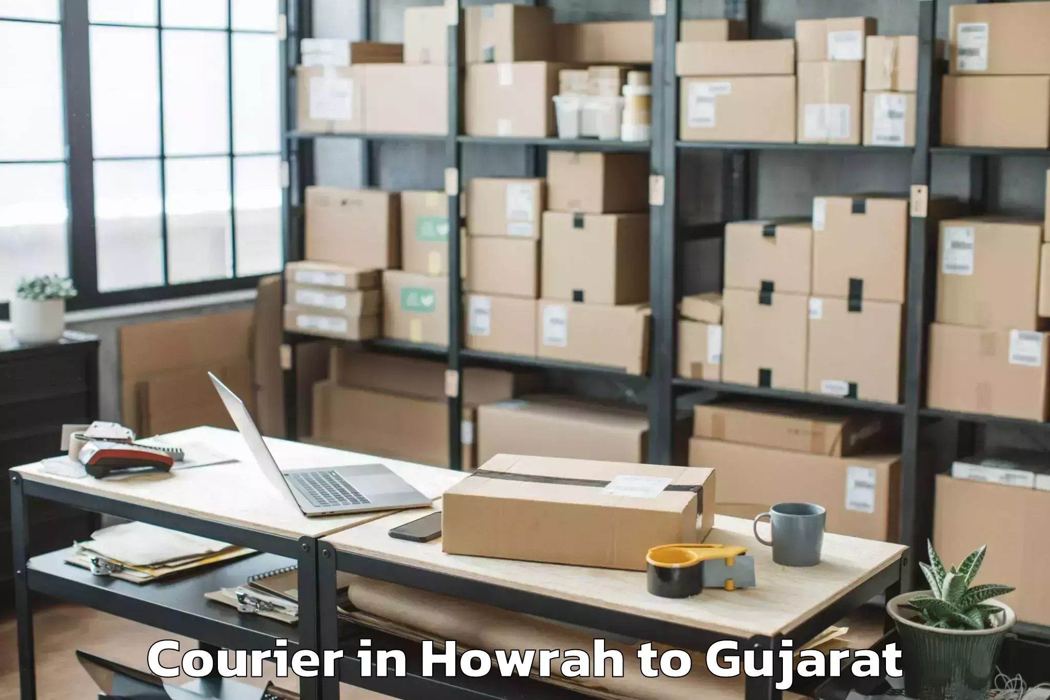 Easy Howrah to Vagara Courier Booking